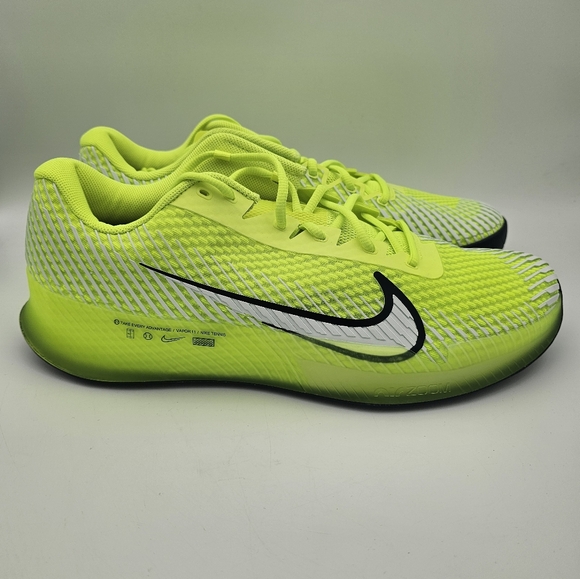 NikeCourt Air Zoom Vapor 11 HC 'Volt' Tennis Shoes Mens Size 14